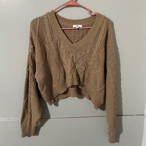 Women's Bp. V-Neck Cable Knit Sweater